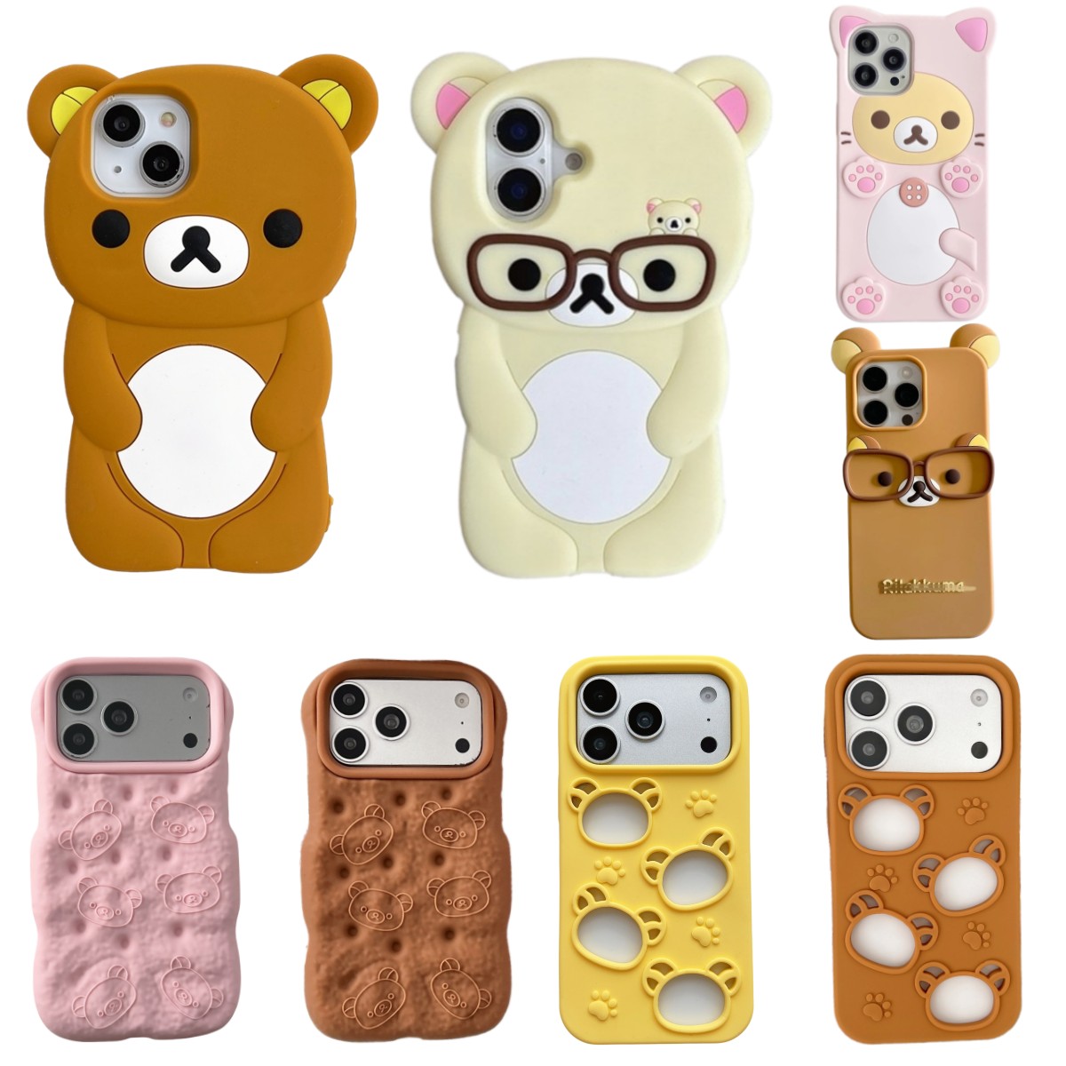 Apple Iphone 16 - Casing Ponsel Beruang Teddy Kartun 3D