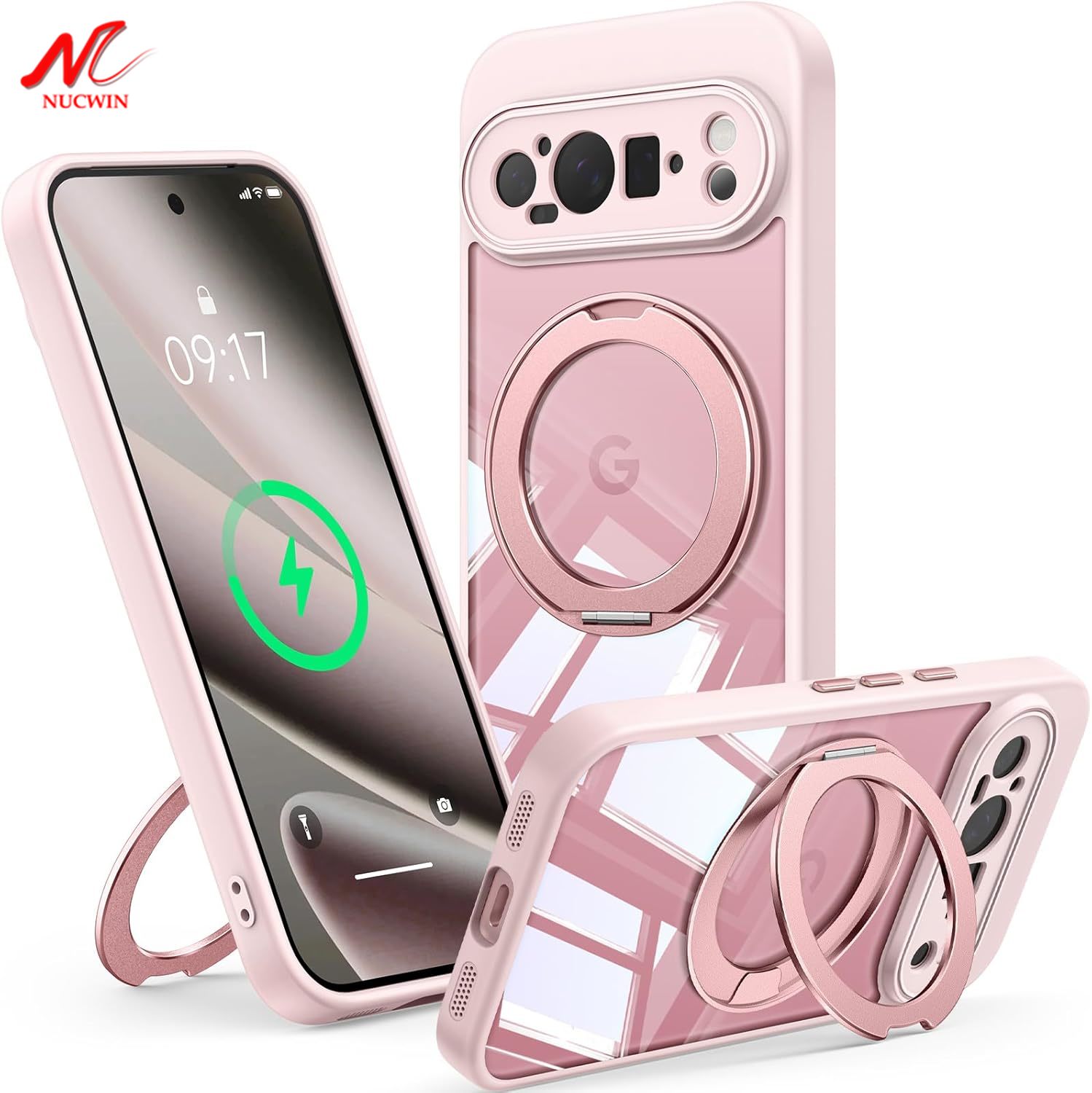 Google Pixel 8A - Braket Magnetik Putar 360 untuk Casing