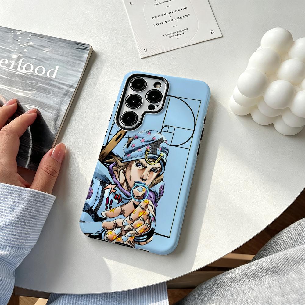 Samsung Galaxy S24 - Casing Ponsel Anime J-JOJO Steel Ball