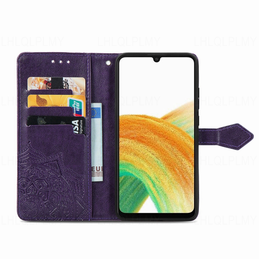 Casing Dompet Kulit Motif Bung - Vivo Y28 ulasan dan harga