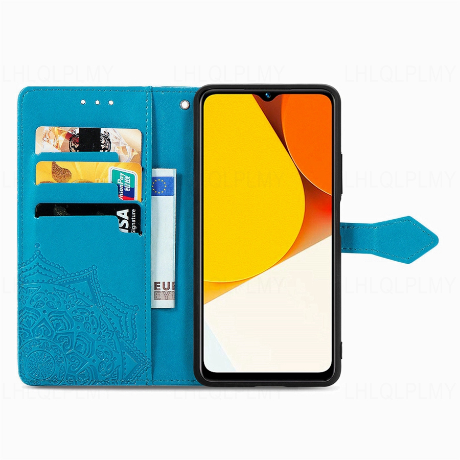 Casing Dompet Kulit Motif Bung - Vivo Y28 ulasan dan harga