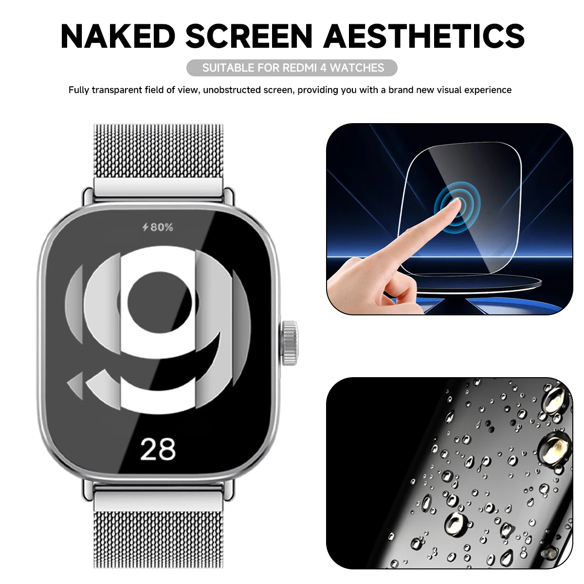 Kaca Tempered untuk Xiaomi Red - Smartwatch Screen Film ulasan dan harga
