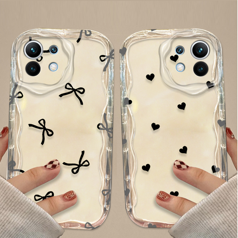 Casing Hati Cinta Pita Hitam u - Xiaomi Poco X6 ulasan dan harga