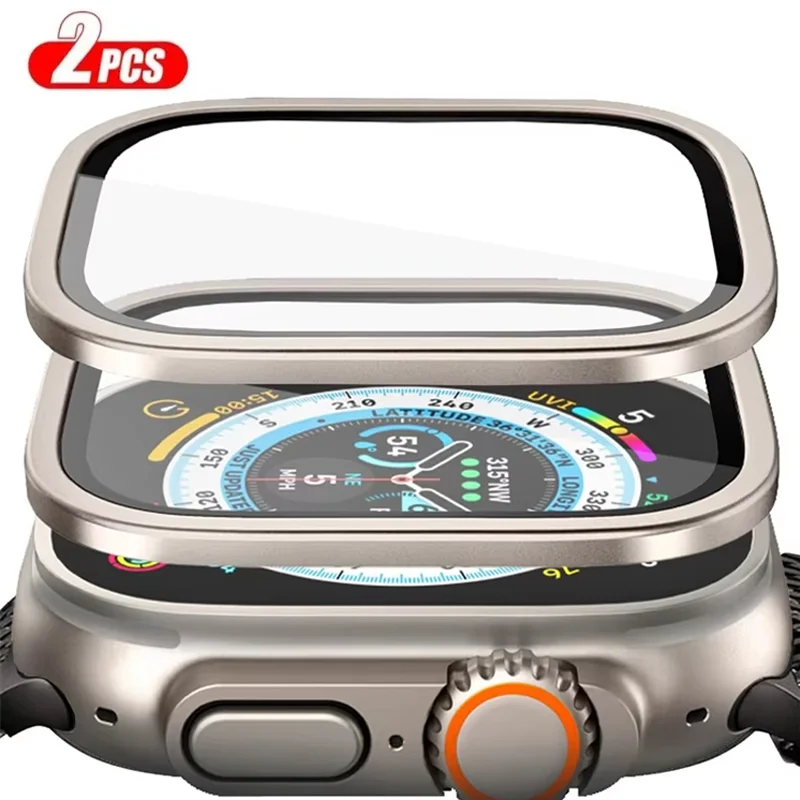 Casing Aloi Aluminium + Kaca T - Smartwatch Screen Film ulasan dan harga