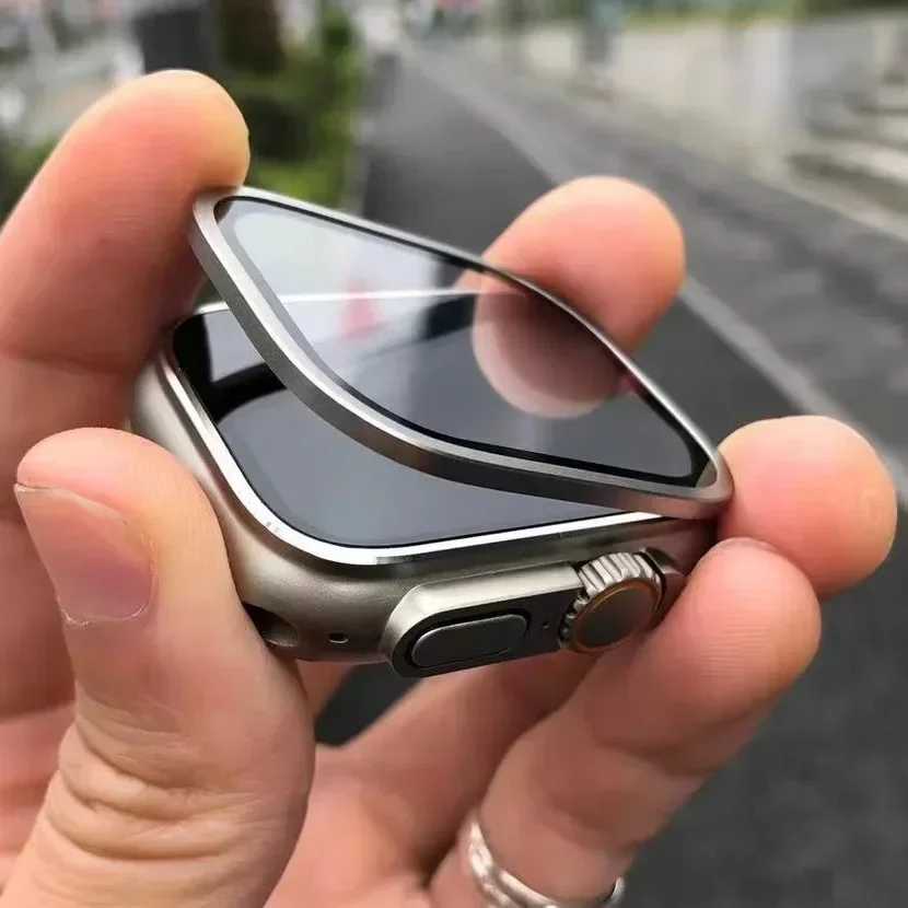Casing Aloi Aluminium + Kaca T - Smartwatch Screen Film ulasan dan harga