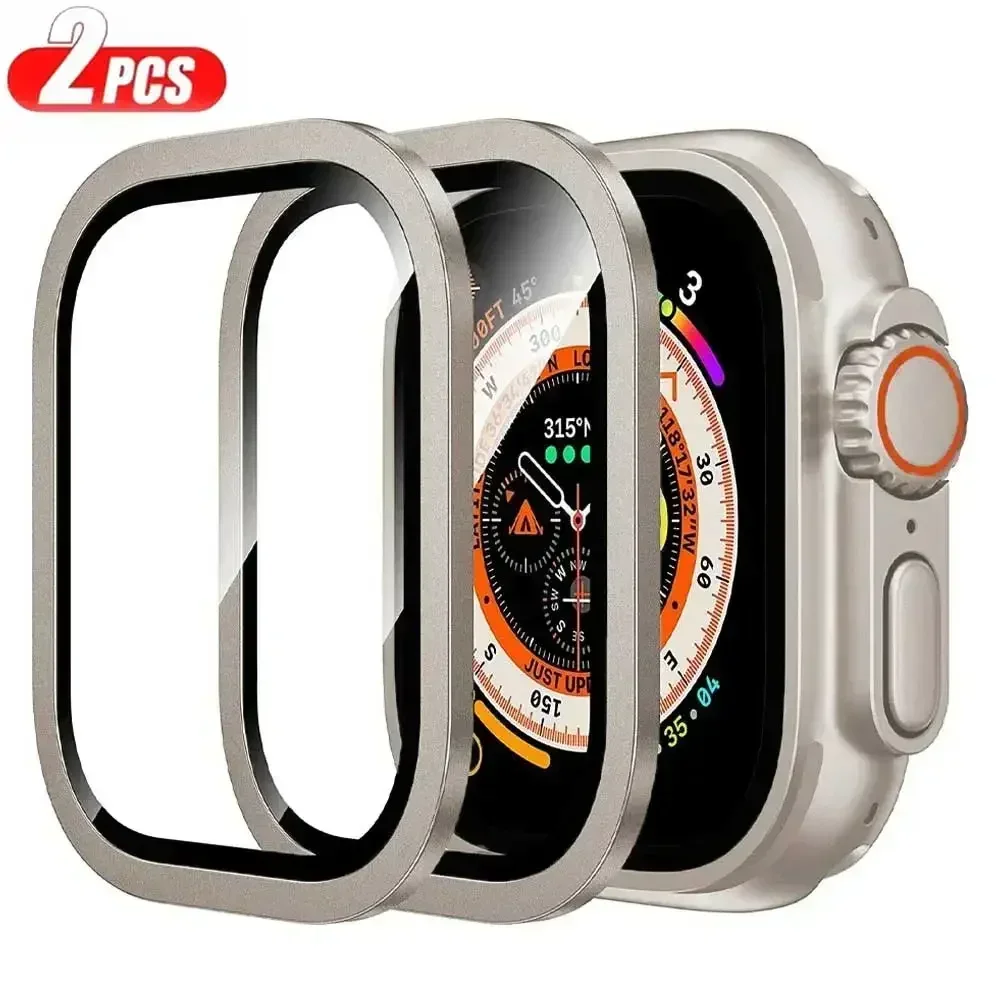 Casing Aloi Aluminium + Kaca T - Smartwatch Screen Film ulasan dan harga
