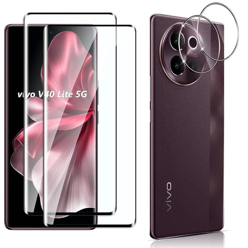 Kaca Tempered 3D melengkung 9H - Vivo V40 ulasan dan harga